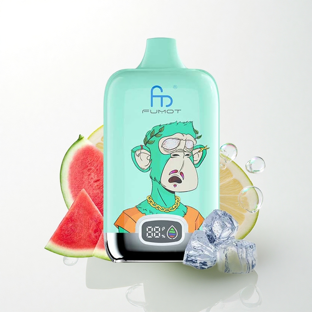 Fumot Tornado Digital Box 12000 Puffs Kølig Mynte 550mAh 20ml Mesh Coil