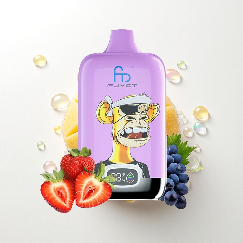 Fumot Tornado Digital Box 12000 Puffs Mango På Is med 550mAh og Mesh Coil