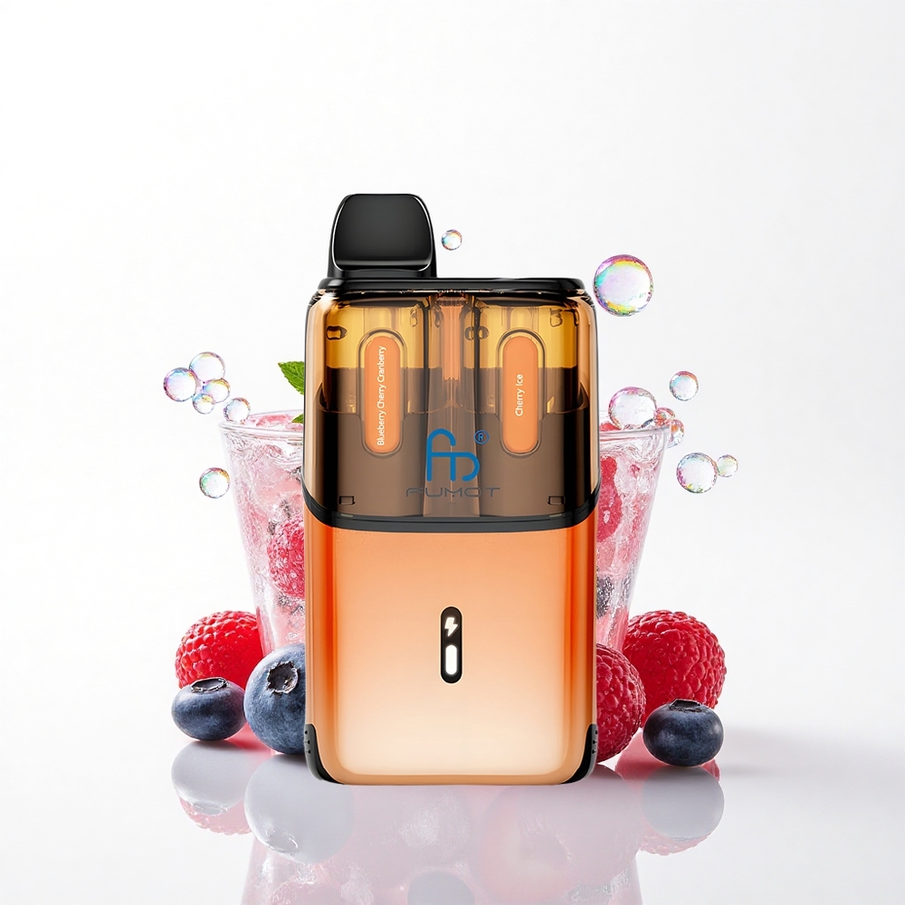 Fumot Ultra T32000 Puffs Blåbær Kirsebær Tranebær - Kirsebær Is med 20mg nikotin og 800mAh