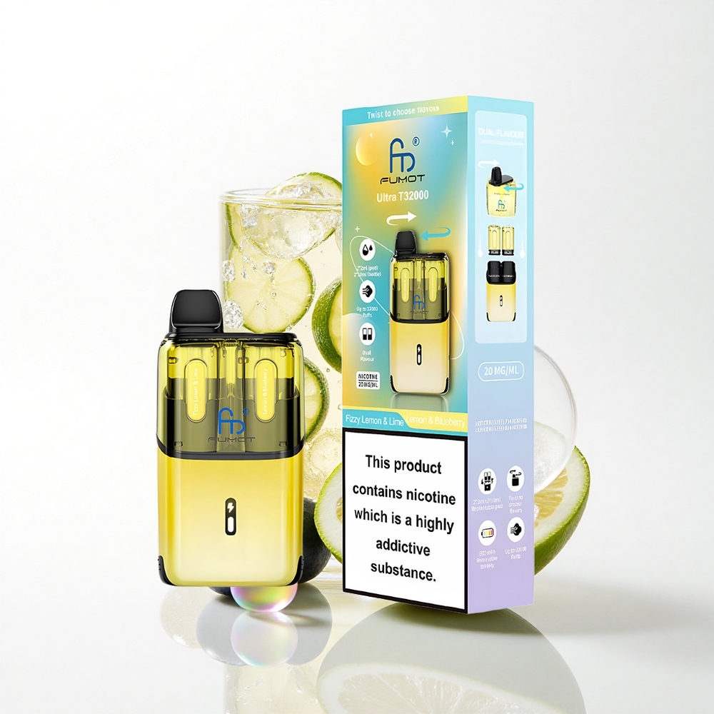 Fumot Ultra T32000 Puffs Frisk Citron & Blåbær - 800mAh & 20mg Nikotin