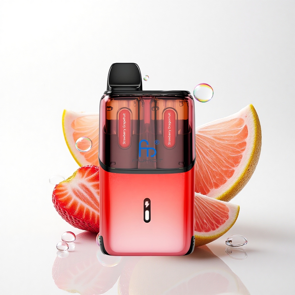 Fumot Ultra T32000 Puffs Jordbær Dragefrugt - Type-C Hurtigopladning 800mAh