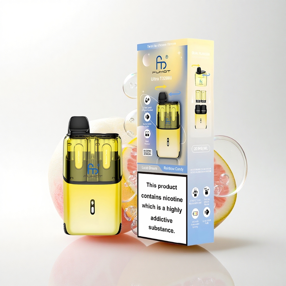 Fumot Ultra T32000 Puffs Klart Drøm - Regnbue Slik med 20mg nikotin og 800mAh