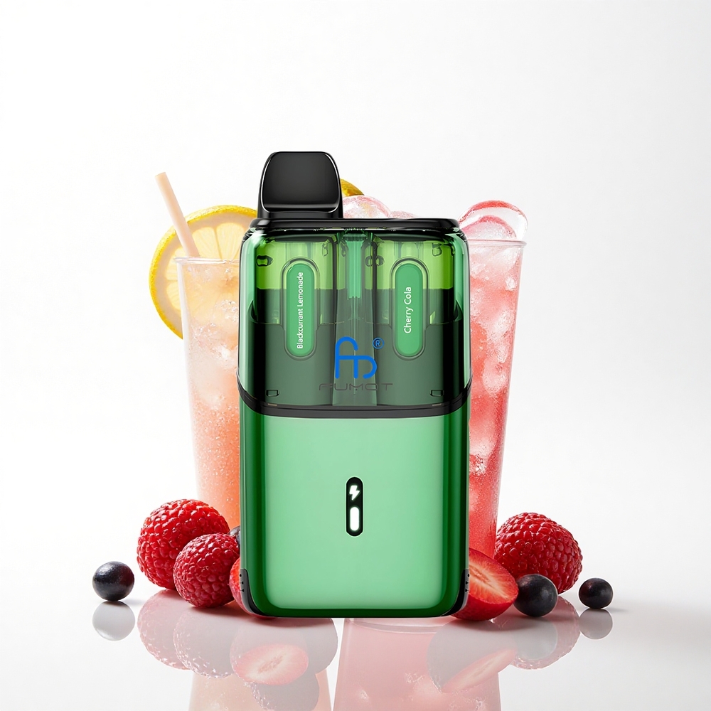 Fumot Ultra T32000 Puffs Sortsolbærsaftevand - Kirsebærcola med 20mg nikotin og 800mAh batteri