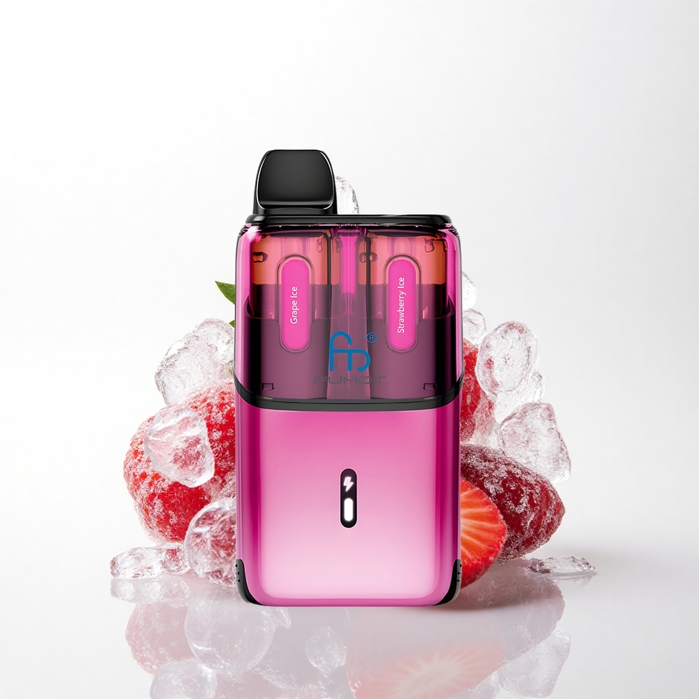 Fumot Ultra T32000 Puffs Vindrue Is - Jordbær Is med 20mg nikotin og 800mAh batteri