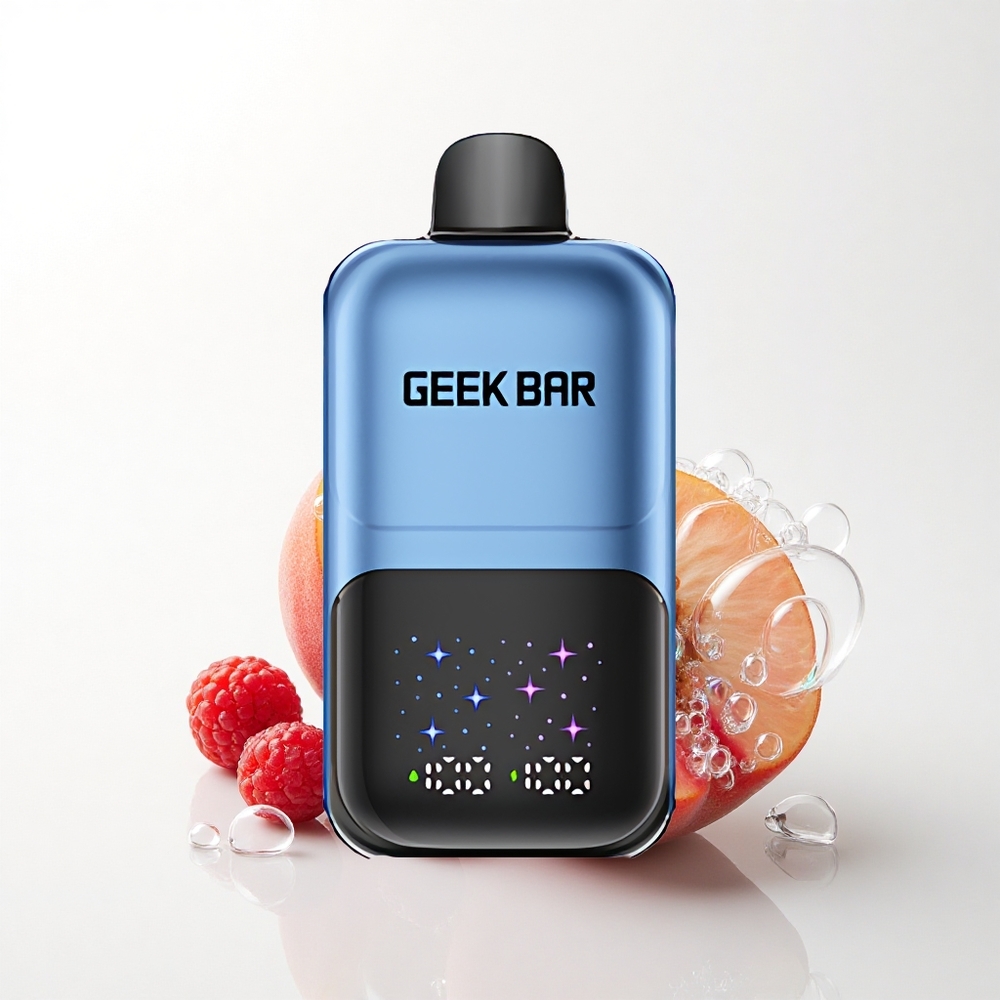 GEEK BAR 2GO 20ml 50000 Puffs Fersken & Bær med 5% Nikotin og Opladelig Batteri