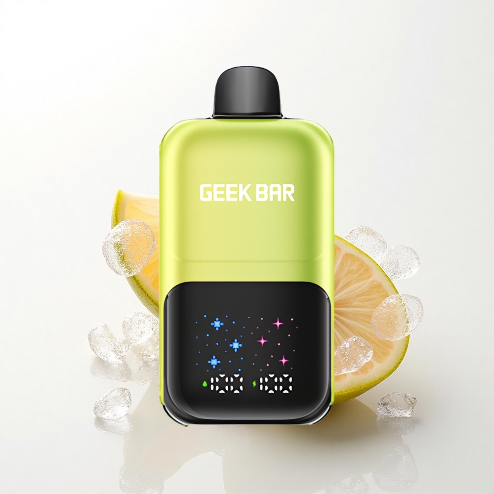 GEEK BAR 2GO 20ml 50000 Puffs Sur Æble Is Dual Tank 20ml 5% Nikotin Interaktiv Skærm