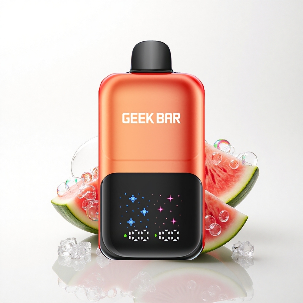 GEEK BAR 2GO 20ml 50000 Puffs Vandmelon Bobbelgum Is Med Stor Skærm Og Justerbar Kølighed 20mL 5% Nikotin