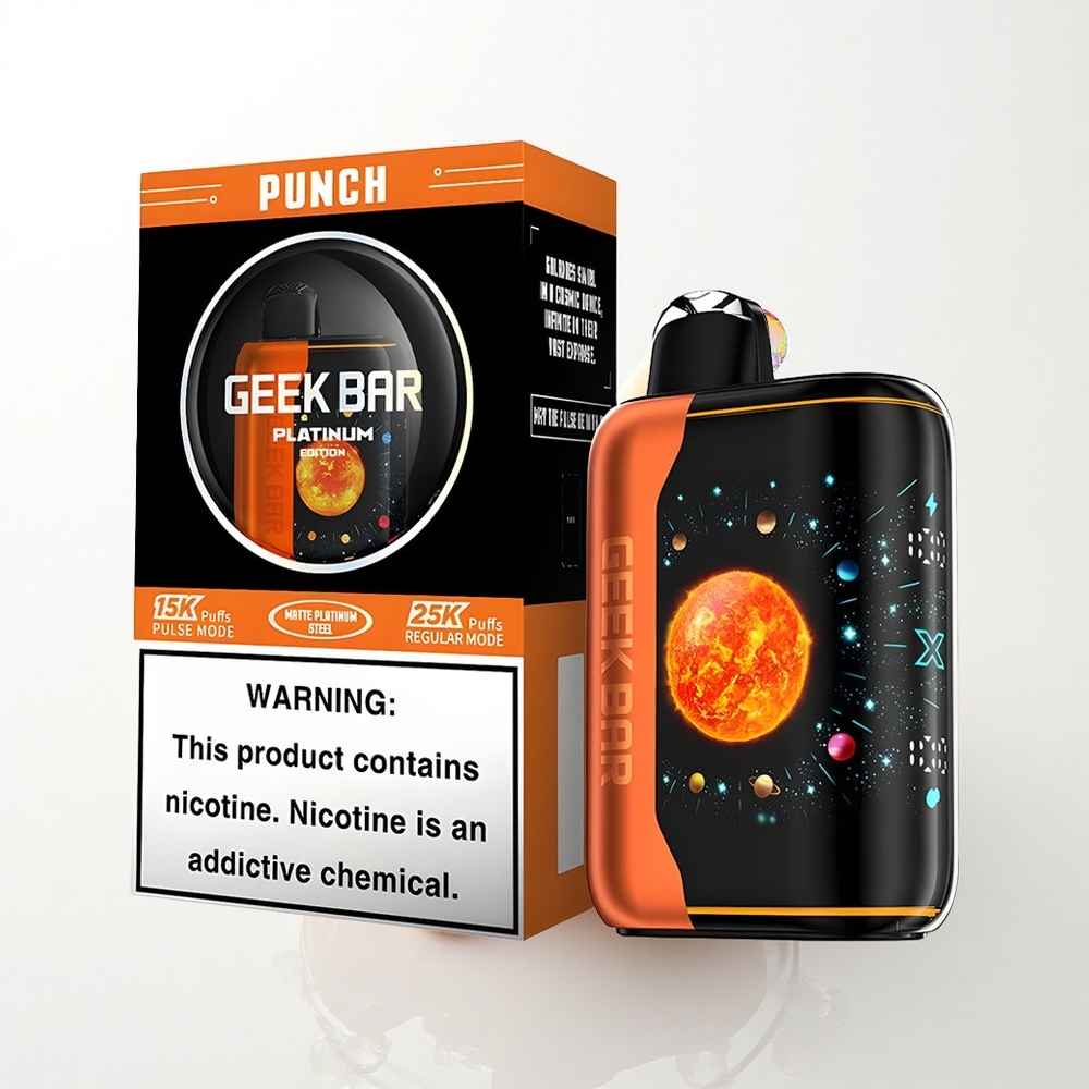 GEEK BAR Platinum Edition 25000 Puffs Punch Dual Mesh Coil 20mL E-Liquid 2% nicotine