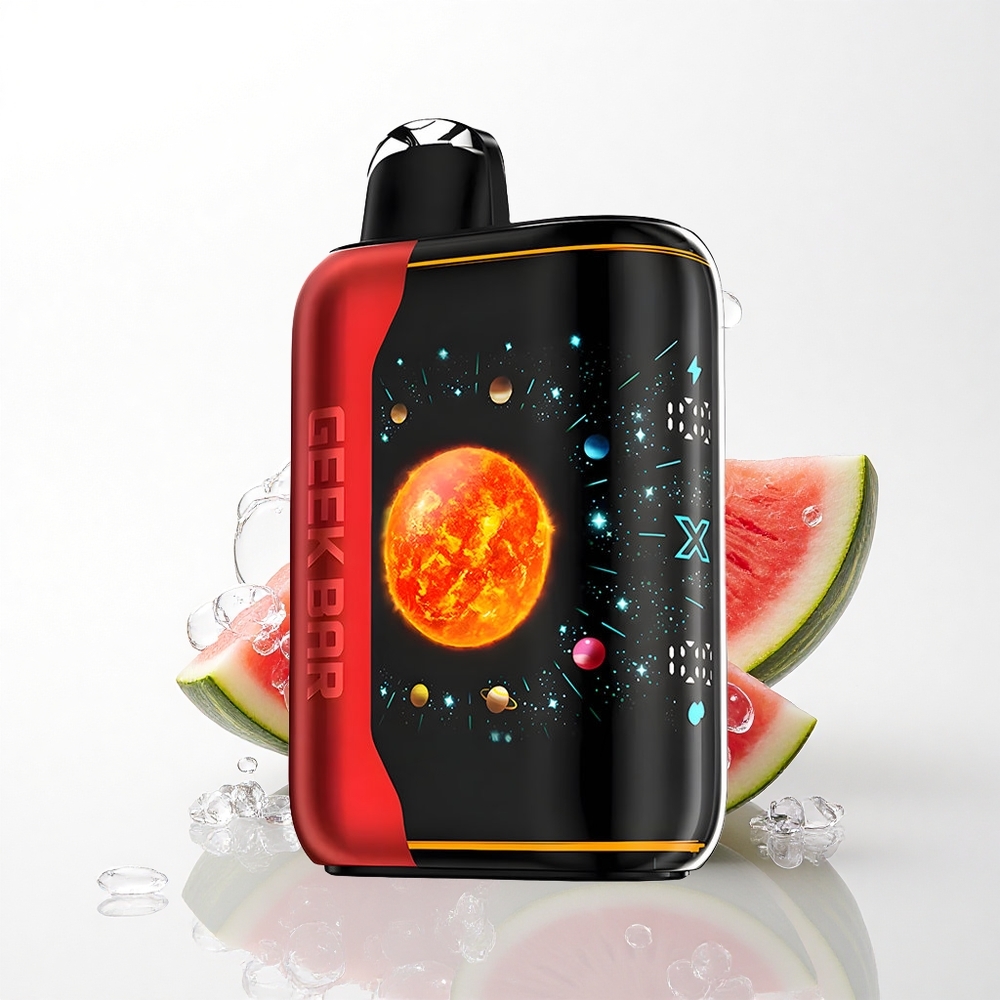 GEEK BAR Platinum Edition 25000 Puffs Vandmelon Is med Dual Mesh Coil og 2% nikotin