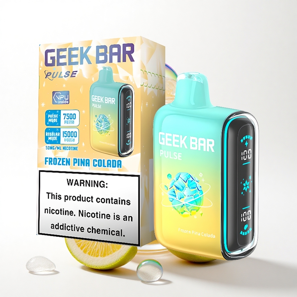 GEEK BAR Pulse 15000 Puffs Frosset Udgave 16ML 5% Nicotin 650 mAh