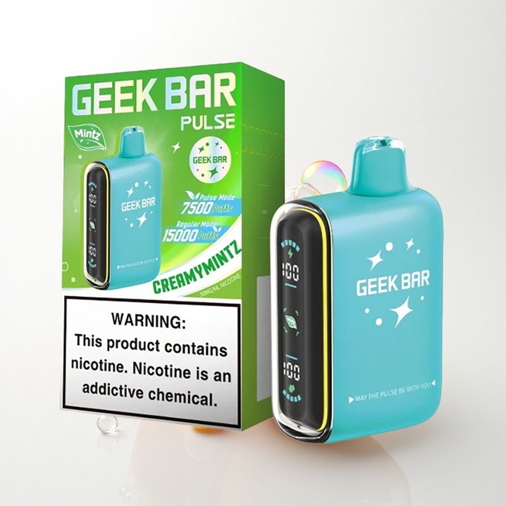 GEEK BAR Pulse 15000 Puffs Luftstrøm Justerbar 16ML Nikotin 5% 650 mAh Udgave