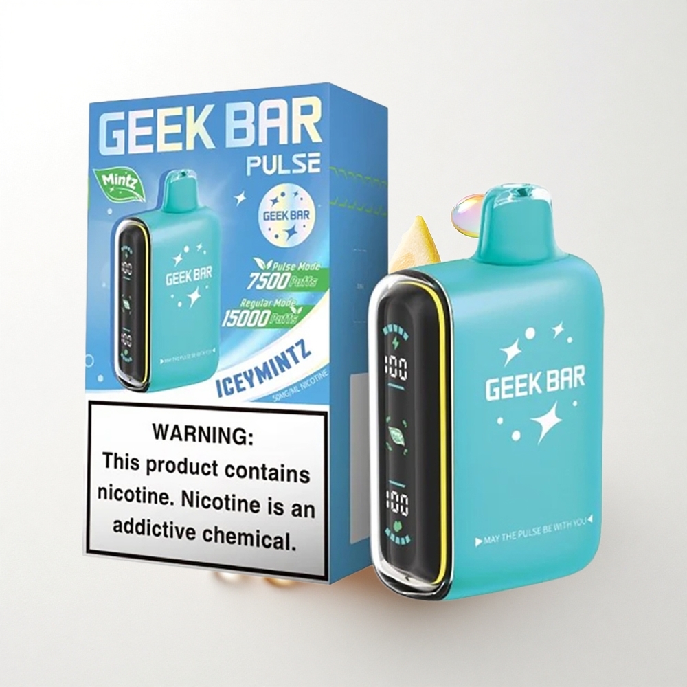 GEEK BAR Pulse 15000 Puffs Luftstrøm Justerbar 16ML Nikotin 5% 650 mAh Udgave