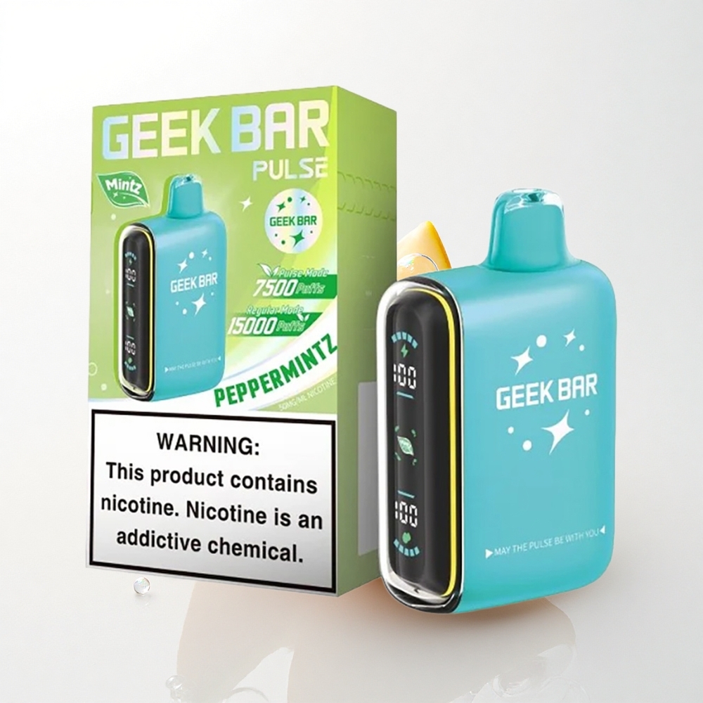 GEEK BAR Pulse 15000 Puffs Luftstrøm Justerbar 16ML Nikotin 5% 650 mAh Udgave