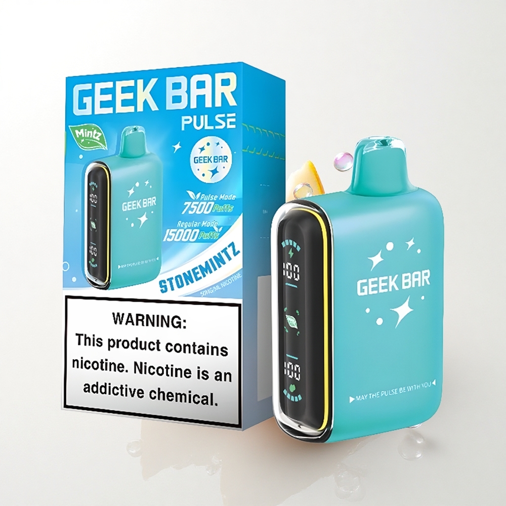 GEEK BAR Pulse 15000 Puffs Luftstrøm Justerbar 16ML Nikotin 5% 650 mAh Udgave