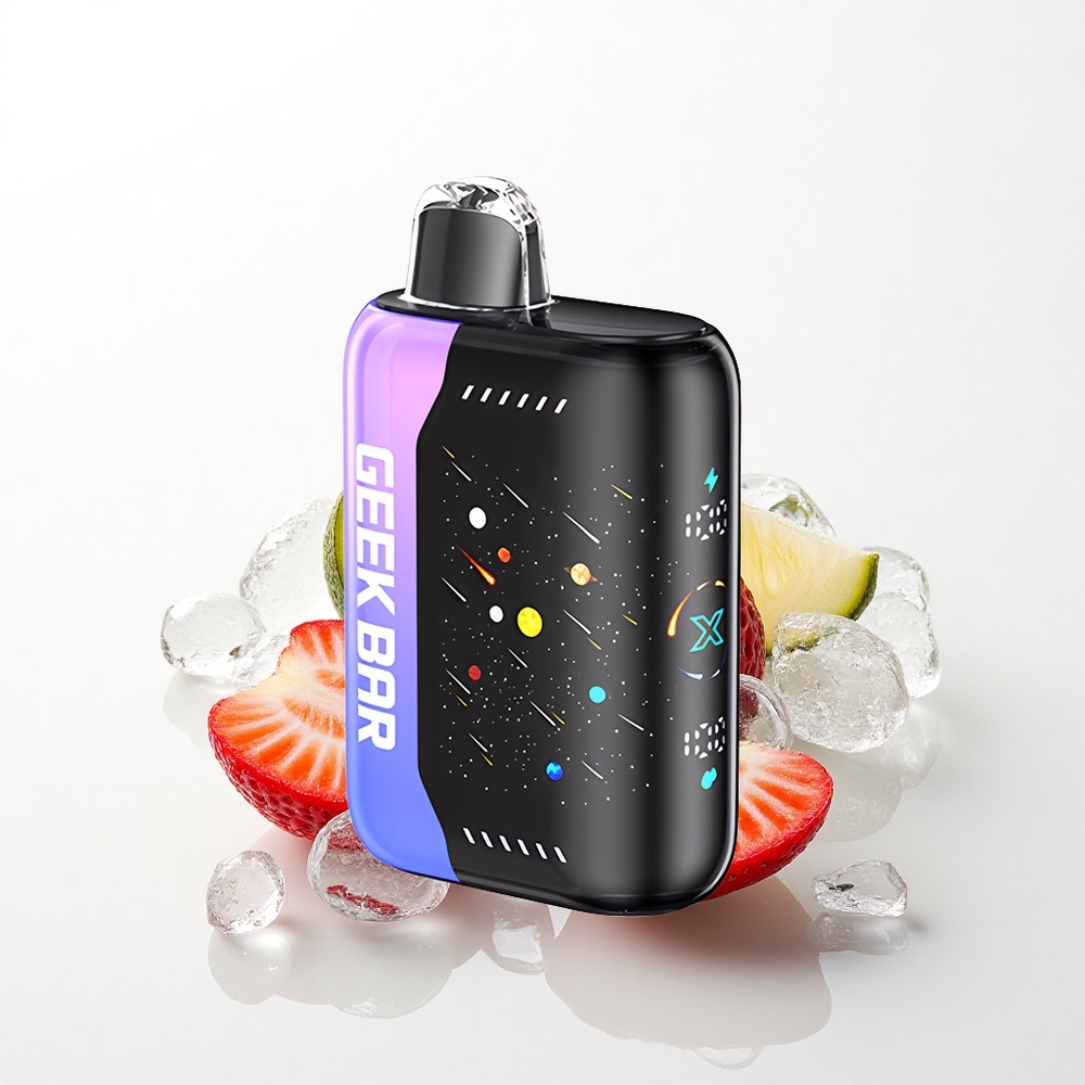 GEEK BAR Pulse X 42K Puffs Meteor Edition Jordbær Kiwi Is med 5% nikotin og 820mAh batteri