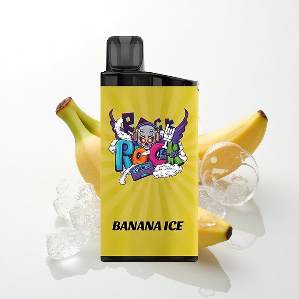 IGET Bar 3500 Puffs Bananis Is med 1400 mAh og 1,2 Ohm Mesh Coil