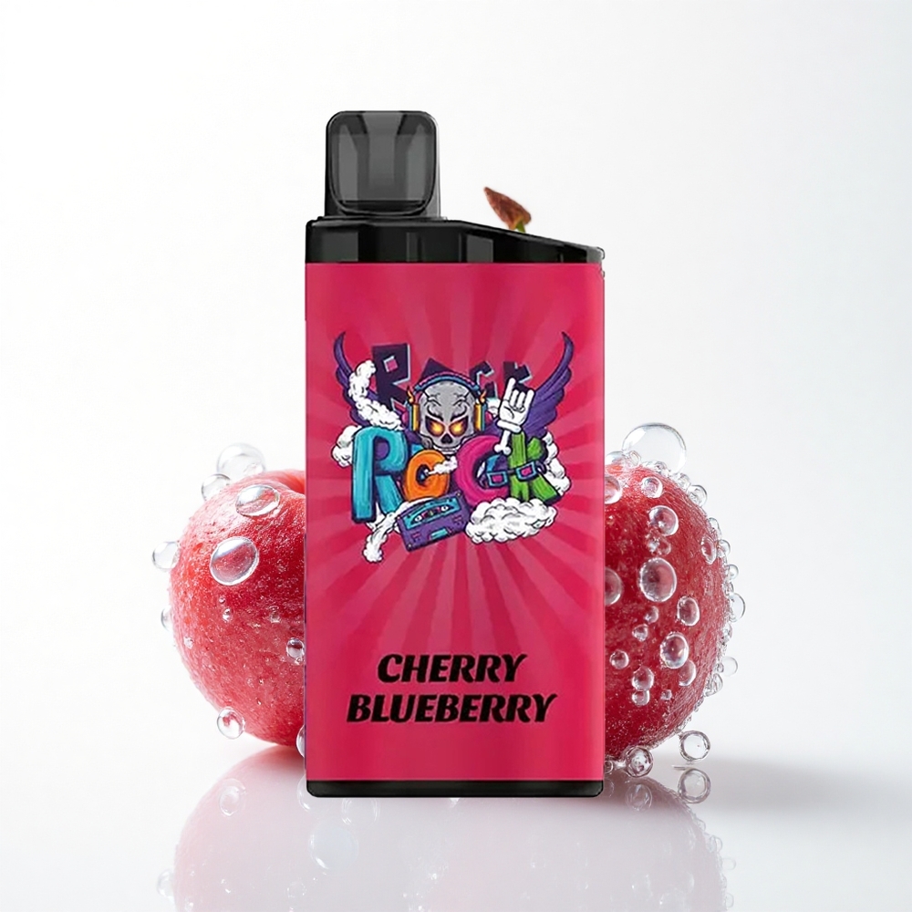 IGET Bar 3500 Puffs Blåbær Kirsebær 1400 mAh Mesh Coil