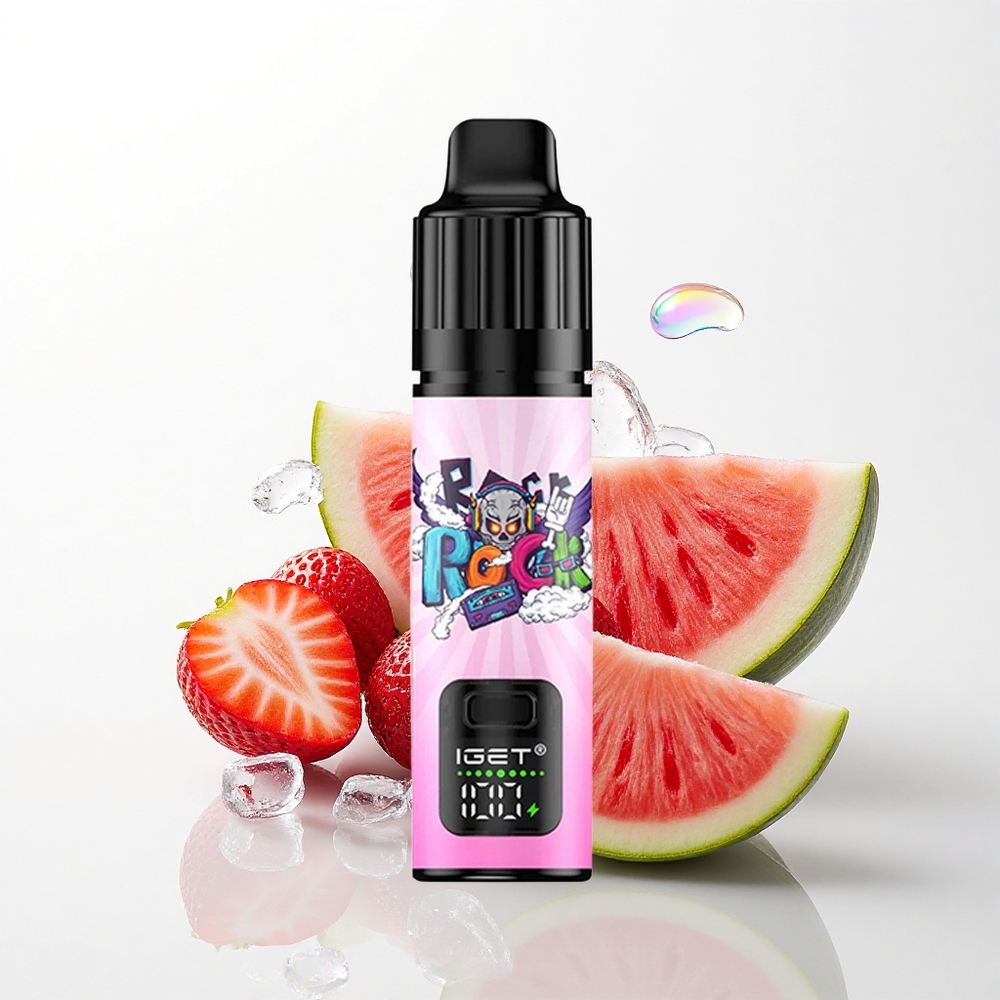 IGET BAR PLUS S3 POD 10000 Puffs Jordbær Vandmelon Is med 5% nikotin og 950 mAh