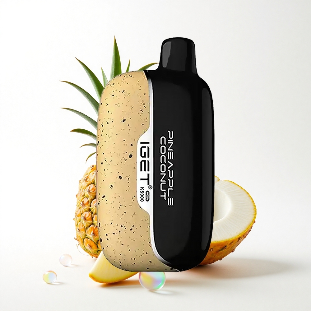 IGET Moon K5000 Puffs Ananas Kokos 81,5g PC 49,5x25,3x99,4mm