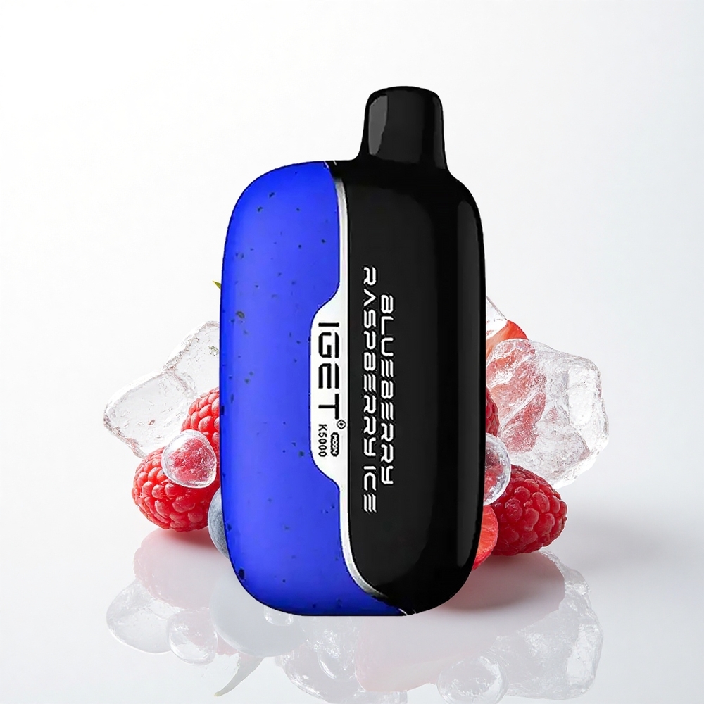 IGET Moon K5000 Puffs Blåbær Hindbær Is 5000 Puffs 1.35 Ohm Mesh