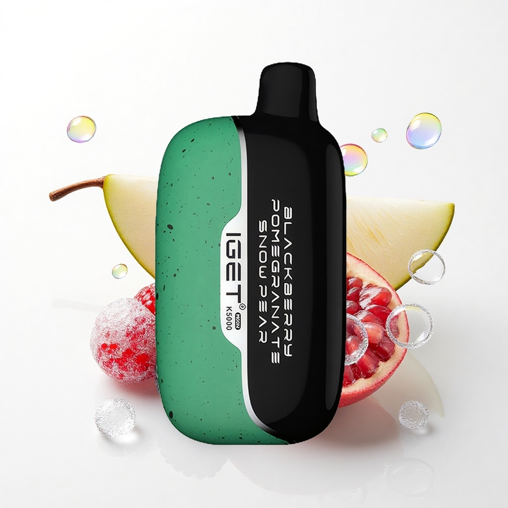 IGET Moon K5000 Puffs Brombær Granatæble Snefrugt PC 1.35 Ohm Mesh
