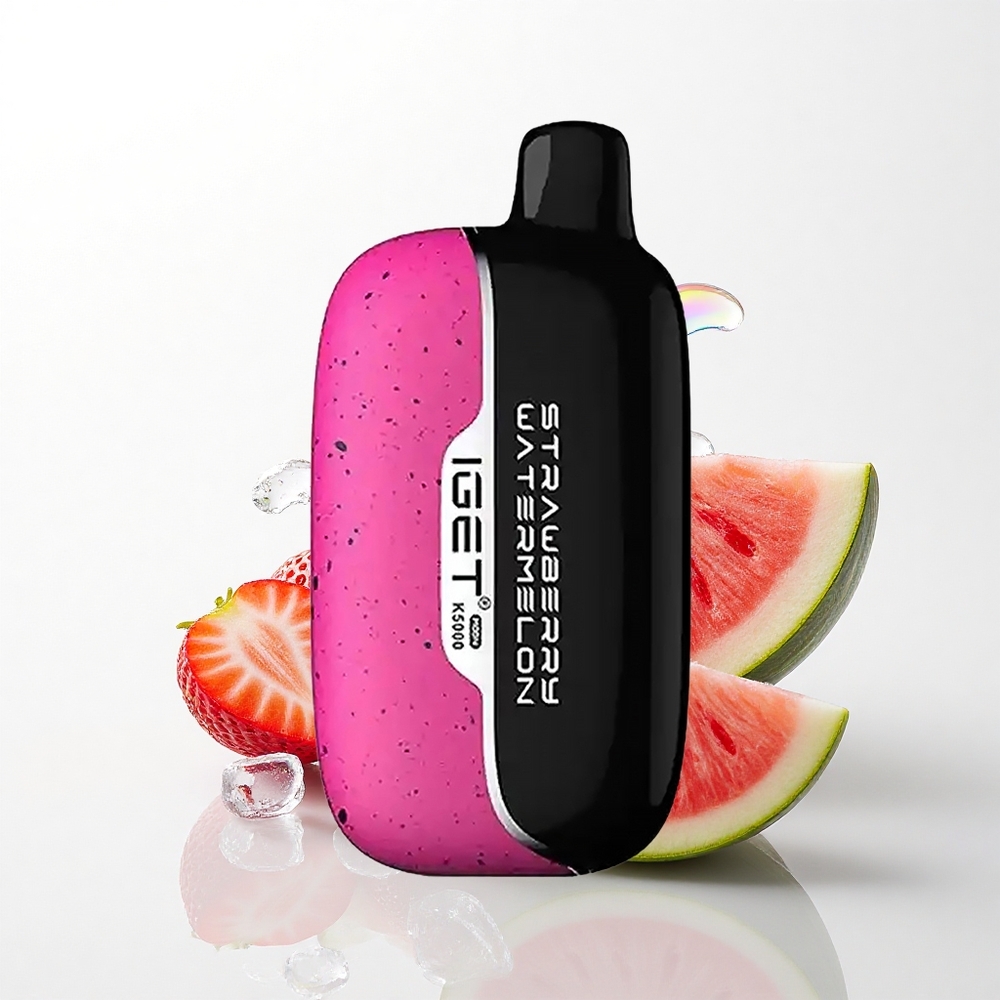 IGET Moon K5000 Puffs Jordbær Vandmelon Is 81.5g Mesh Coil 1.35 Ohm