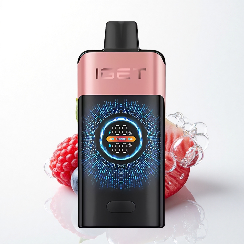 IGET ONE 12000 Puffs Blåbær Hindbær 2700 mAh