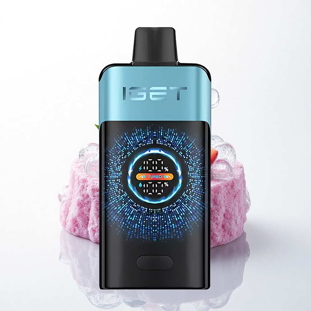 IGET ONE 12000 Puffs Blåbær Is med 2700 mAh og Dual Mesh Coil