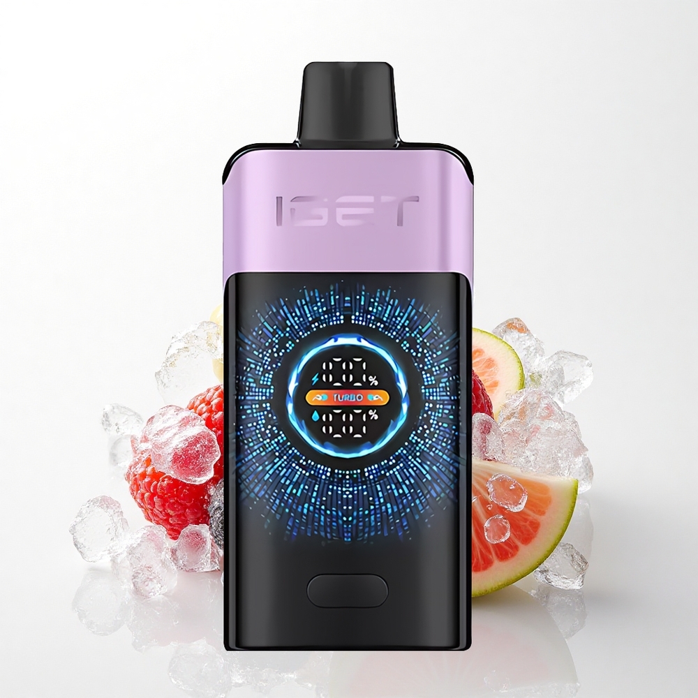 IGET ONE 12000 Puffs Blandede Bær Is med 2700 mAh og 0.6 ohm Dual Mesh Coil