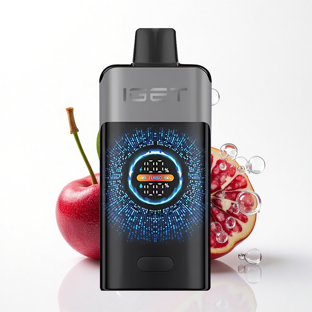 IGET ONE 12000 Puffs Brombær Kirsebær Granatæble Dual Mesh 2700 mAh