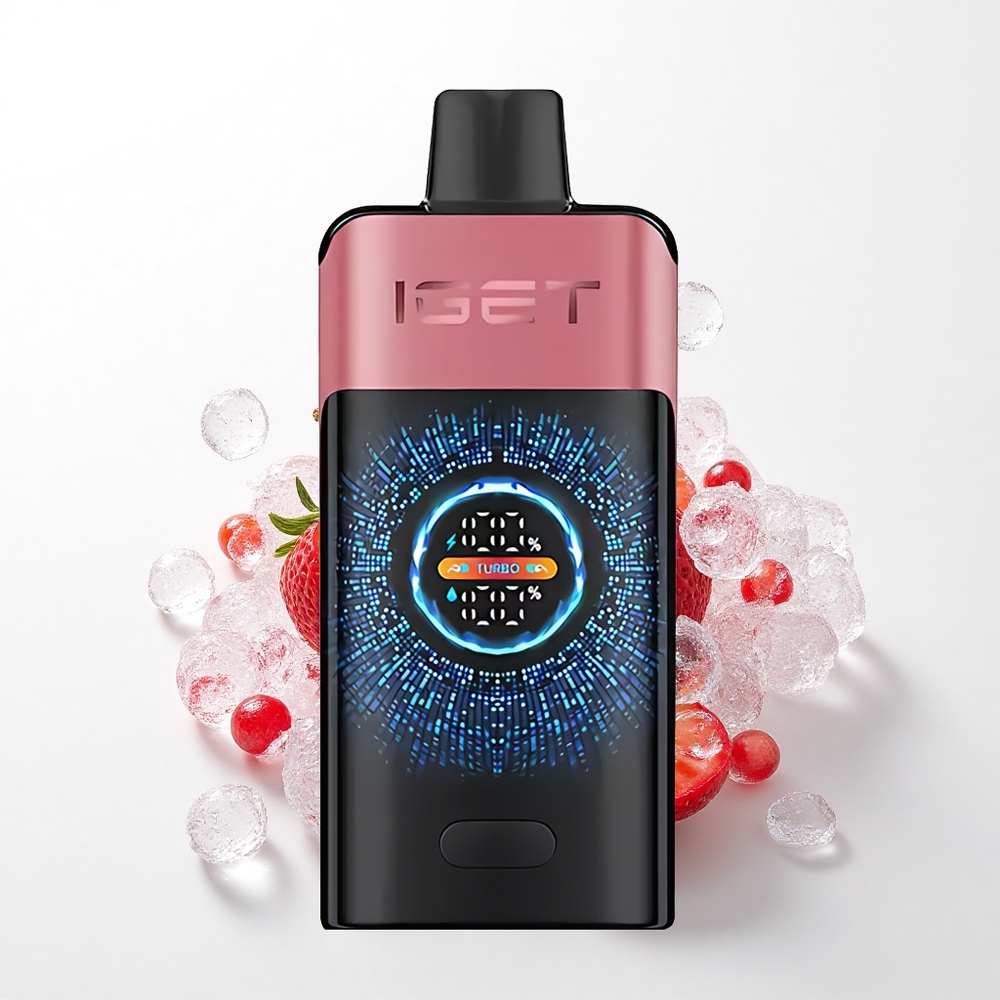 IGET ONE 12000 Puffs Jordbær Granatæble Is med 2700 mAh og Dual Mesh Coil