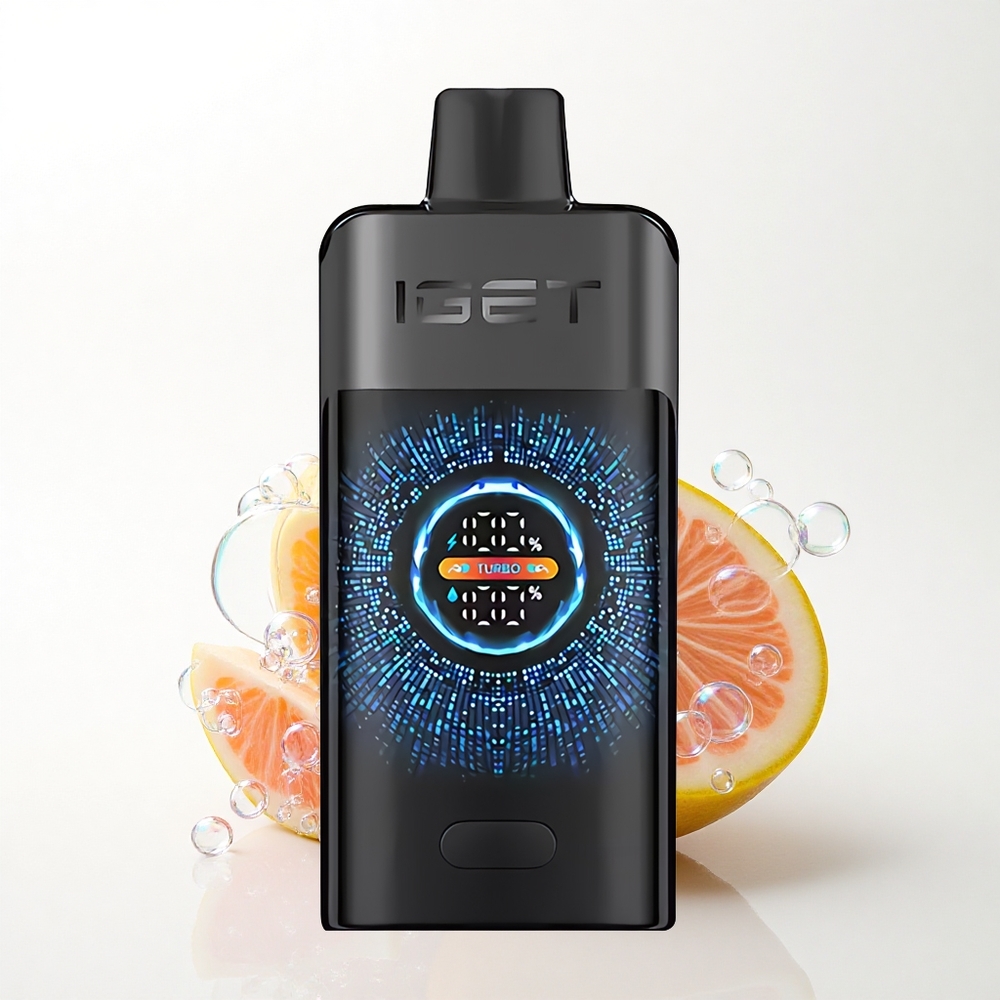 IGET ONE 12000 Puffs Sort Skov Dual Mesh 2700 mAh Skærm